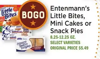 Heinen's Entenmann's Little Bites, Mini Cakes or Snack Pies offer