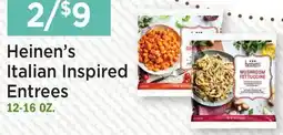 Heinen's Heinen's Italian Inspired Entrees offer