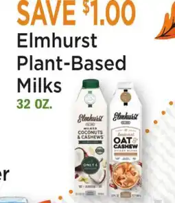Heinen's Elmhurst Plant-Based Milks offer