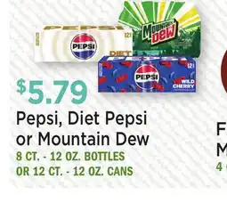 Heinen's Pepsi, Diet Pepsi or Mountain Dew offer