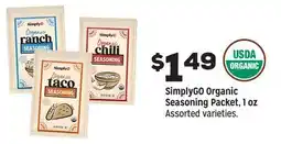 Grocery Outlet SimplyGO Organic Seasoning Packet, 1 oz offer