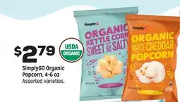 Grocery Outlet SimplyGO Organic Popcorn, 4-6 oz offer