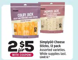 Grocery Outlet SimplyGO Cheese Sticks, 12 pack offer