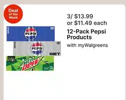 Walgreens Pepsi Products with myWalgreens offer