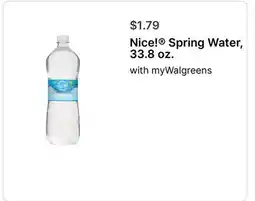 Walgreens Nice! Spring Water offer