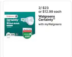Walgreens Walgreens Certainty offer