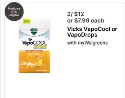 Walgreens Vicks VapoCool or VapoDrops offer