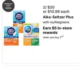 Walgreens Alka-Seltzer Plus offer
