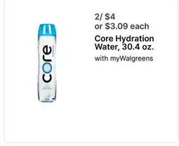 Walgreens Core Hydration Water, 30.4 oz offer