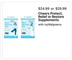 Walgreens Protect, Relief or Restore Supplements offer