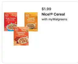 Walgreens Nice! Cereal offer