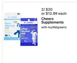 Walgreens Cheers Supplements offer