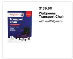 Walgreens Walgreens Transport Chair offer