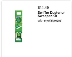 Walgreens Swiffer Duster or Sweeper Kit offer