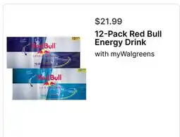 Walgreens Red Bull Energy Drink offer