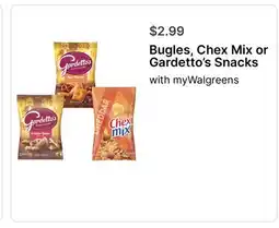 Walgreens Bugles, Chex Mix or Gardetto's Snacks offer