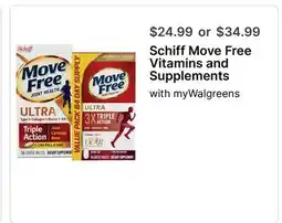 Walgreens Schiff Move Free Vitamins and Supplements offer