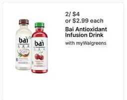 Walgreens Bai Antioxidant Infusion Drink offer