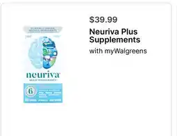 Walgreens Neuriva Plus Supplements offer