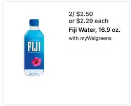 Walgreens Fiji Water, 16.9 oz offer