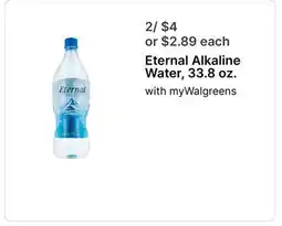Walgreens Eternal Alkaline Water offer