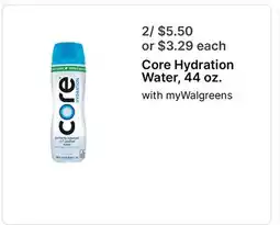 Walgreens Core Hydration Water, 44 oz offer