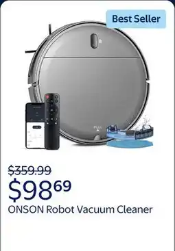 Walmart ONSON Robot Vacuum Cleaner, Robot Vacuum and Mop Combo with WIFI / Alexa for Pet Hair and Hard Floor offer