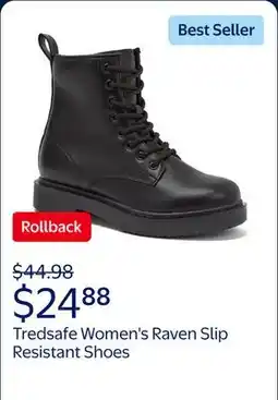 Walmart Tredsafe Women's Raven Slip Resistant Shoes offer