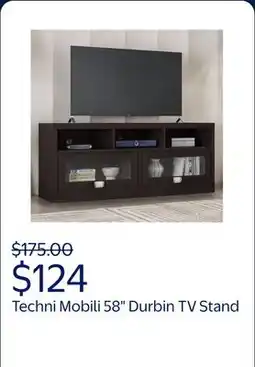 Walmart Techni Mobili 58 W Durbin TV Stand for TVs up to 75, Espresso offer