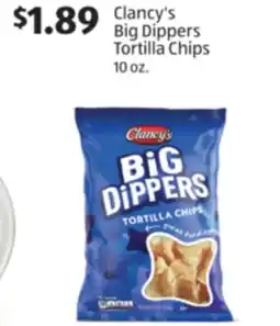 Aldi Clancy's Big Dippers Tortilla Chips offer