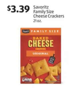 Aldi Savoritz Family Size Cheese Crackers offer