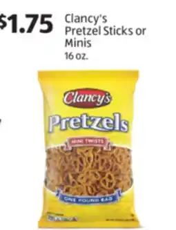 Aldi Clancy's Pretzel Sticks or Minis offer