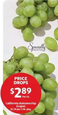 Aldi California Autumncrisp Grapes offer