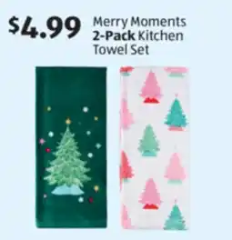 Aldi Merry Moments 2-Pack Kitchen Towel Set offer