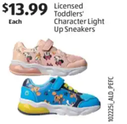 Aldi Licensed Toddlers' Character Light Up Sneakers offer
