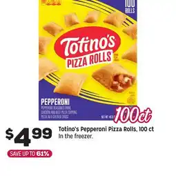 Grocery Outlet Totino's Pepperoni Pizza Rolls offer