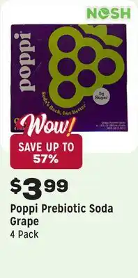 Grocery Outlet Prebiotic Soda Grape offer