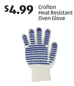 Aldi Crofton Heat Resistant Oven Glove offer