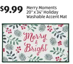 Aldi Merry Moments 20 x 34 Holiday Washable Accent Mat offer