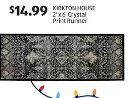 Aldi KIRKTON HOUSE 2' x 6' Crystal Print Runner offer
