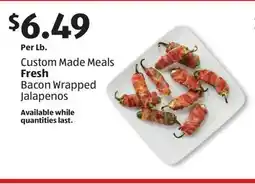 Aldi Fresh Bacon Wrapped Jalapenos offer