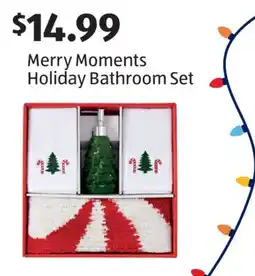 Aldi Merry Moments Holiday Bathroom Set offer