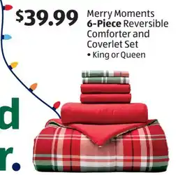 Aldi Merry Moments 6-Piece Reversible Comforter and Coverlet Set offer