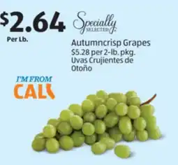 Aldi Autumncrisp Grapes offer