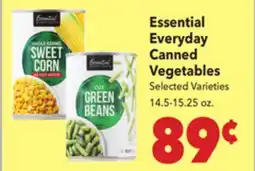 Vallarta Supermarkets Essential Everyday Canned Vegetables offer