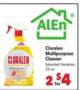 Vallarta Supermarkets Cloralen Multipurpose Cleaner offer