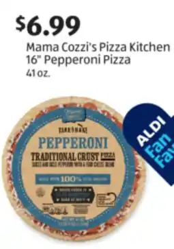 Aldi Mama Cozzi's Pizza Kitchen 16 Pepperoni Pizza offer