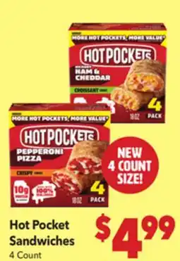 Vallarta Supermarkets Hot Pocket Sandwiches offer