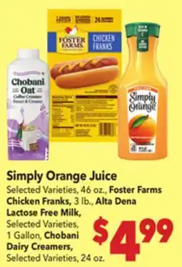 Vallarta Supermarkets Simply Orange Juice offer