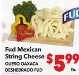 Vallarta Supermarkets Fud Mexican String Cheese / QUESO OAXACA DESHEBRADO FUD offer